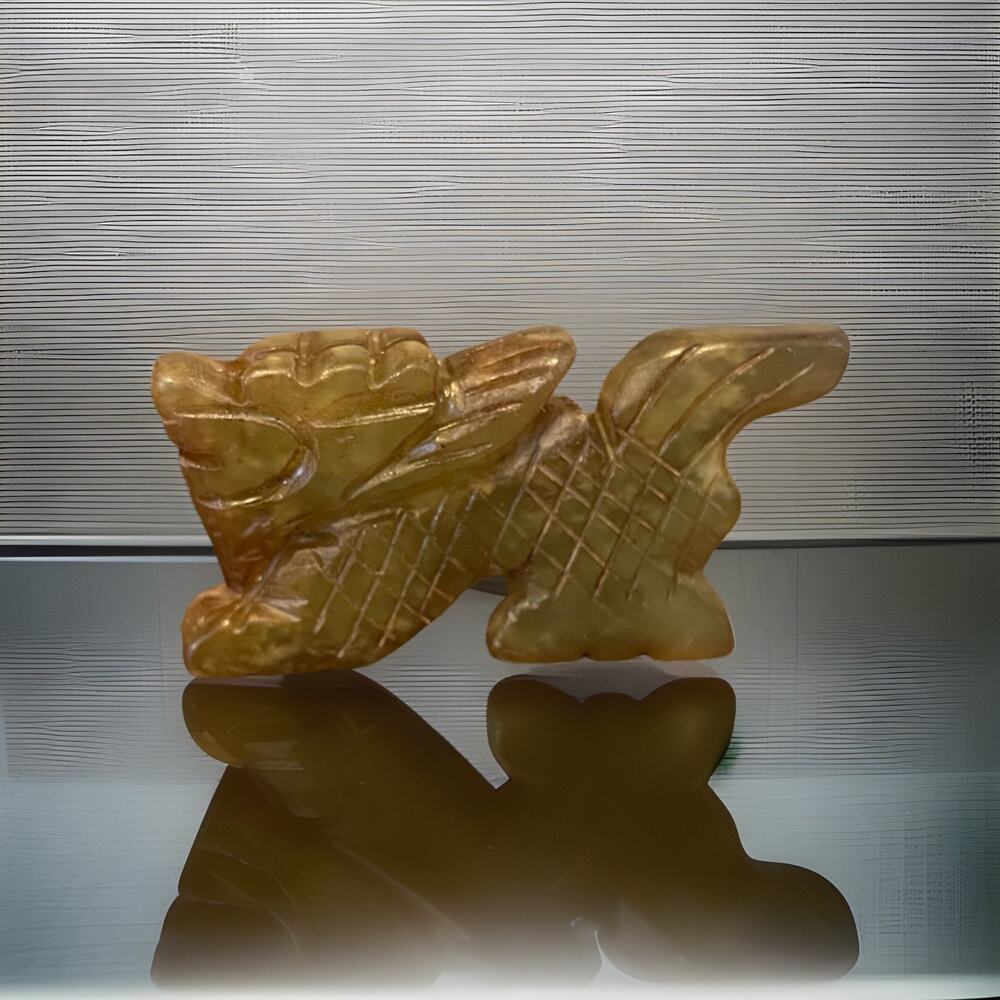 VTG Chinese Jade Nephrite Carved Dog Dragon Lion Tiger Figurine Sculpture Small